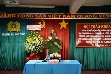 Hội thảo khoa học về tăng cường quan hệ phối hợp giữa Trường Đại học CSND với C10 - Bộ Công an và cá