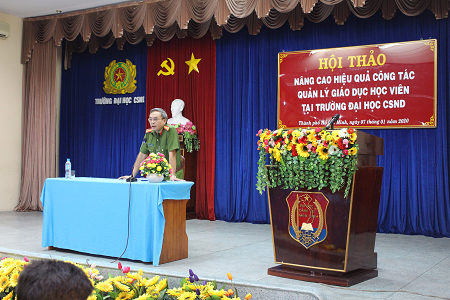 Hội thảo khoa học “Nâng cao hiệu quả công tác quản lý, giáo dục học viên tại Trường Đại học Cảnh sát