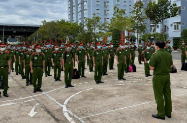 Gần 200 Sinh viên Đại học CSND phục vụ đảm bảo ANTT bầu cử