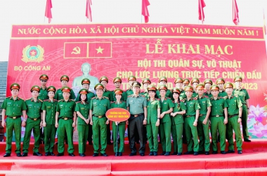 Trường Đại học CSND đạt giải Ba toàn đoàn Vòng loại Hội thi quân sự, võ thuật trong CAND 2023