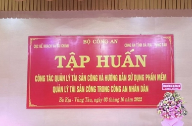 Tập huấn công tác quản lý tài sản công trong CAND