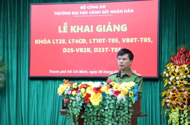 Trường Đại học CSND khai giảng 6 Khóa học