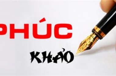 Kết quả phúc khảo bài thi tuyển sinh đào tạo trình độ thạc sĩ