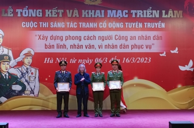 Trường Đại học CSND đạt giải Nhì cuộc thi sáng tác tranh cổ động do Bộ Công an tổ chức