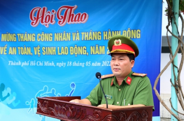 Phát động tháng công nhân, tháng hành động về an toàn, VSLĐ năm 2022 tại Trường Đại học CSND