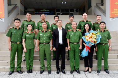 Trường Đại học CSND đón tiếp, làm việc với Lãnh đạo Cục Đối ngoại, Bộ Công an